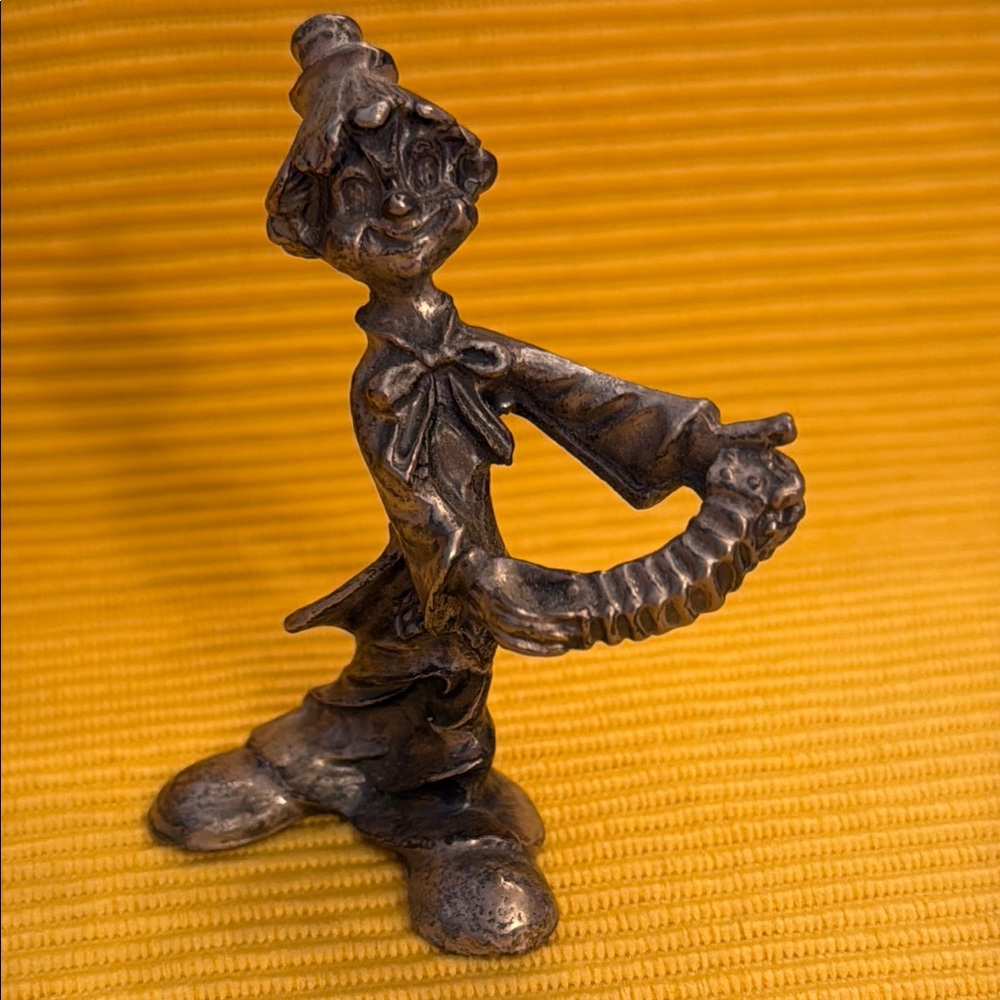 Charming Pewter  Clown Figurine